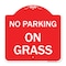 Signmission Designer Series Sign-On Grass, Red & White Aluminum Architectural Sign, 18" x 18", RW-1818-23526 A-DES-RW-1818-23526 - alternate 1